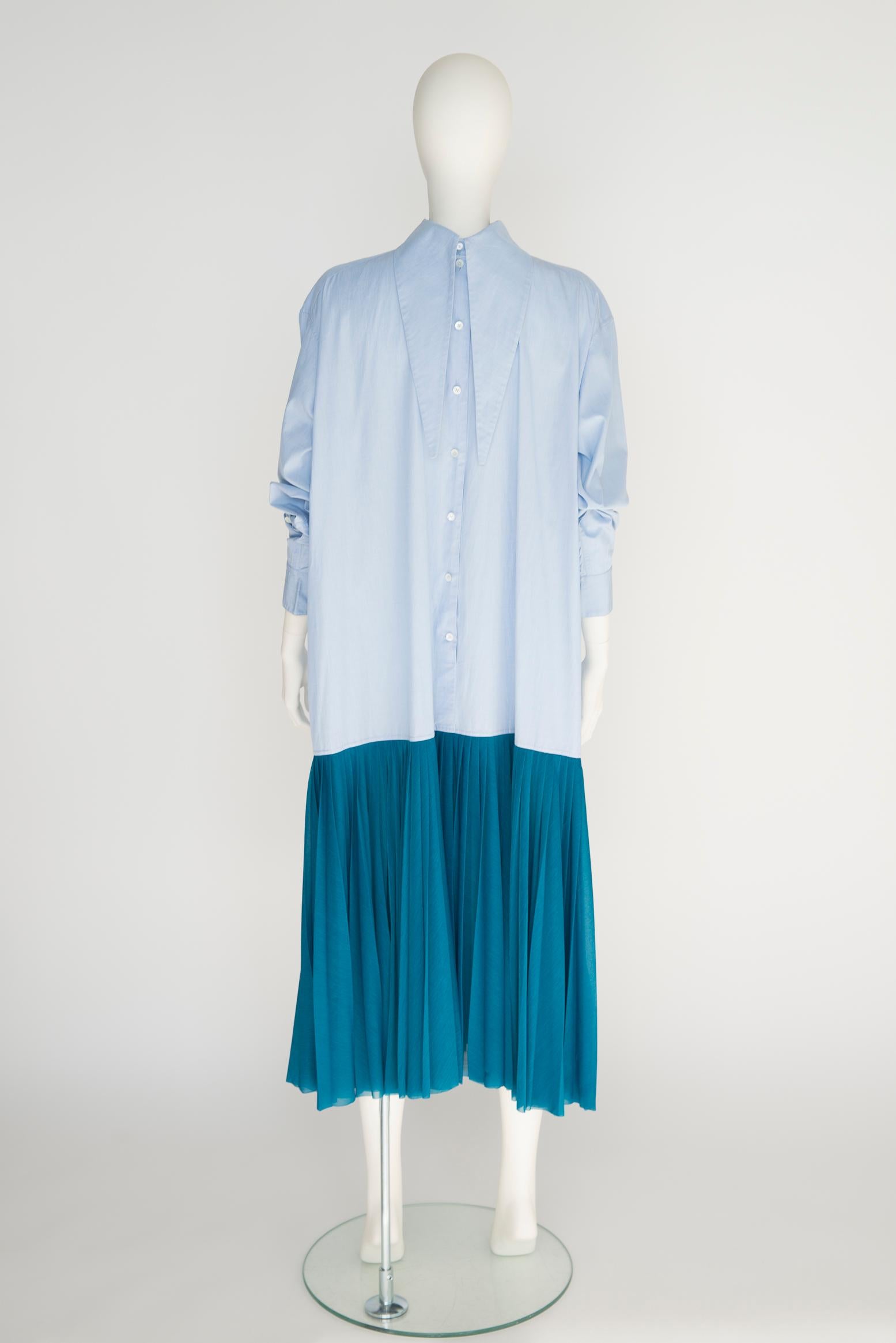 Céline By Phoebe Philo Runway Pleated Shirt Dress, Spring-Summer 2017 5