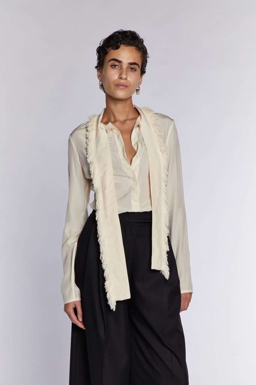 Céline by Phoebe Philo  Silk blouse With Scarf 2010s In Excellent Condition In London, GB