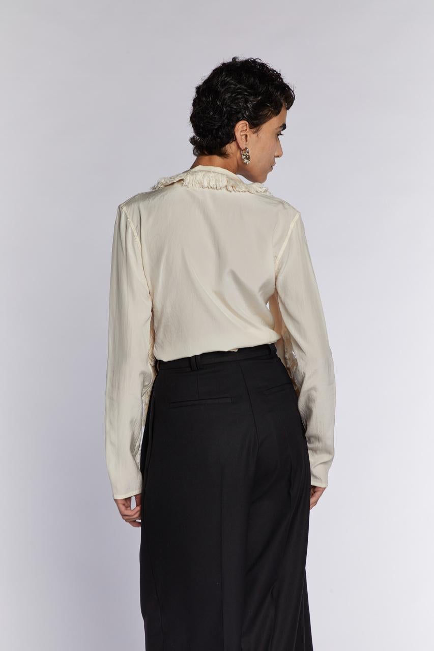 Céline by Phoebe Philo  Silk blouse With Scarf 2010s 1