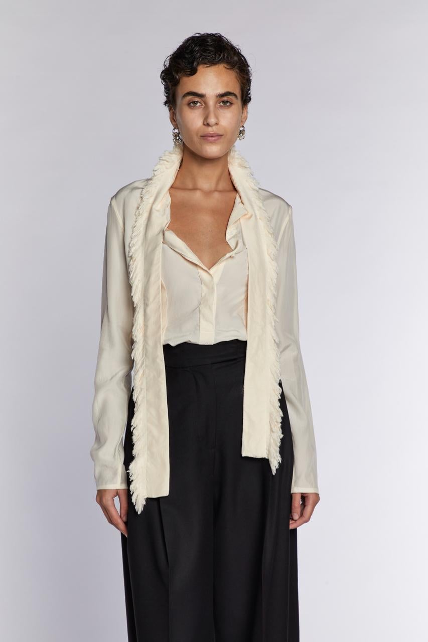 Céline by Phoebe Philo  Silk blouse With Scarf 2010s 2