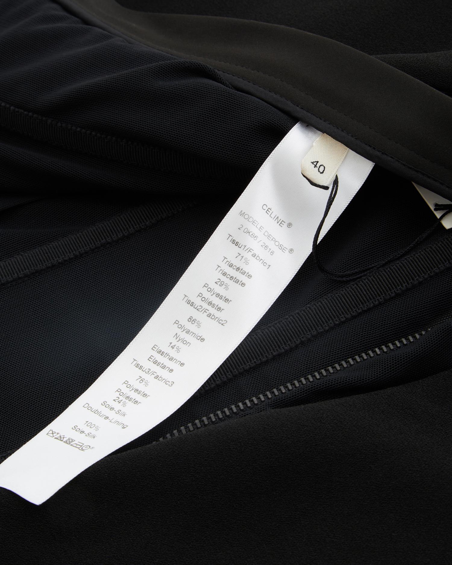 Céline by Phoebe Philo Slack split panel bustier strapless top, fw 2011 5