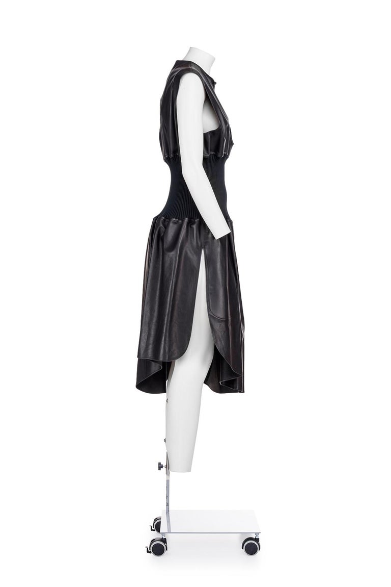 celine black leather dress When rock meets class our Celine dress
