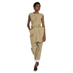 Ensemble tunique et pantalon rayé Céline by Phoebe Philo PF 2017