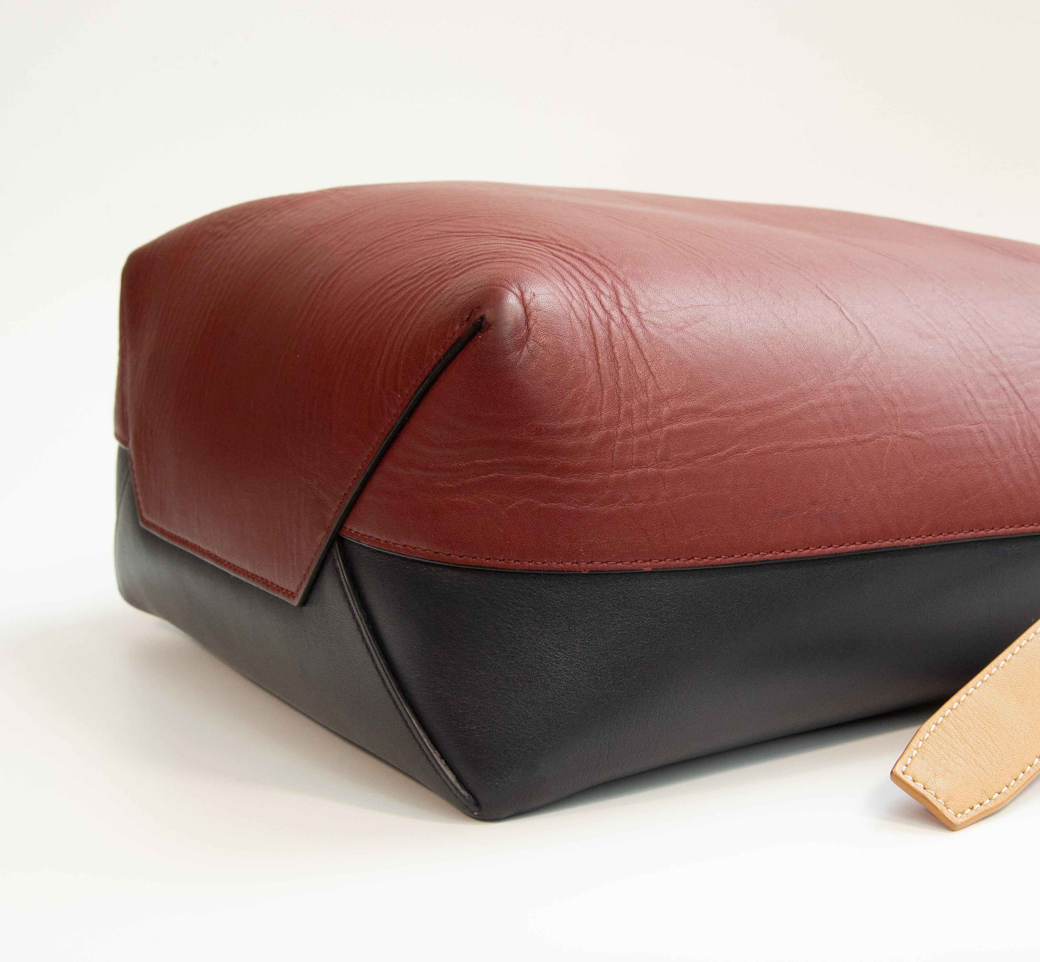 Celine by Phoebe Philo Twisted Cabas Bag Multicolor Leather en vente 6