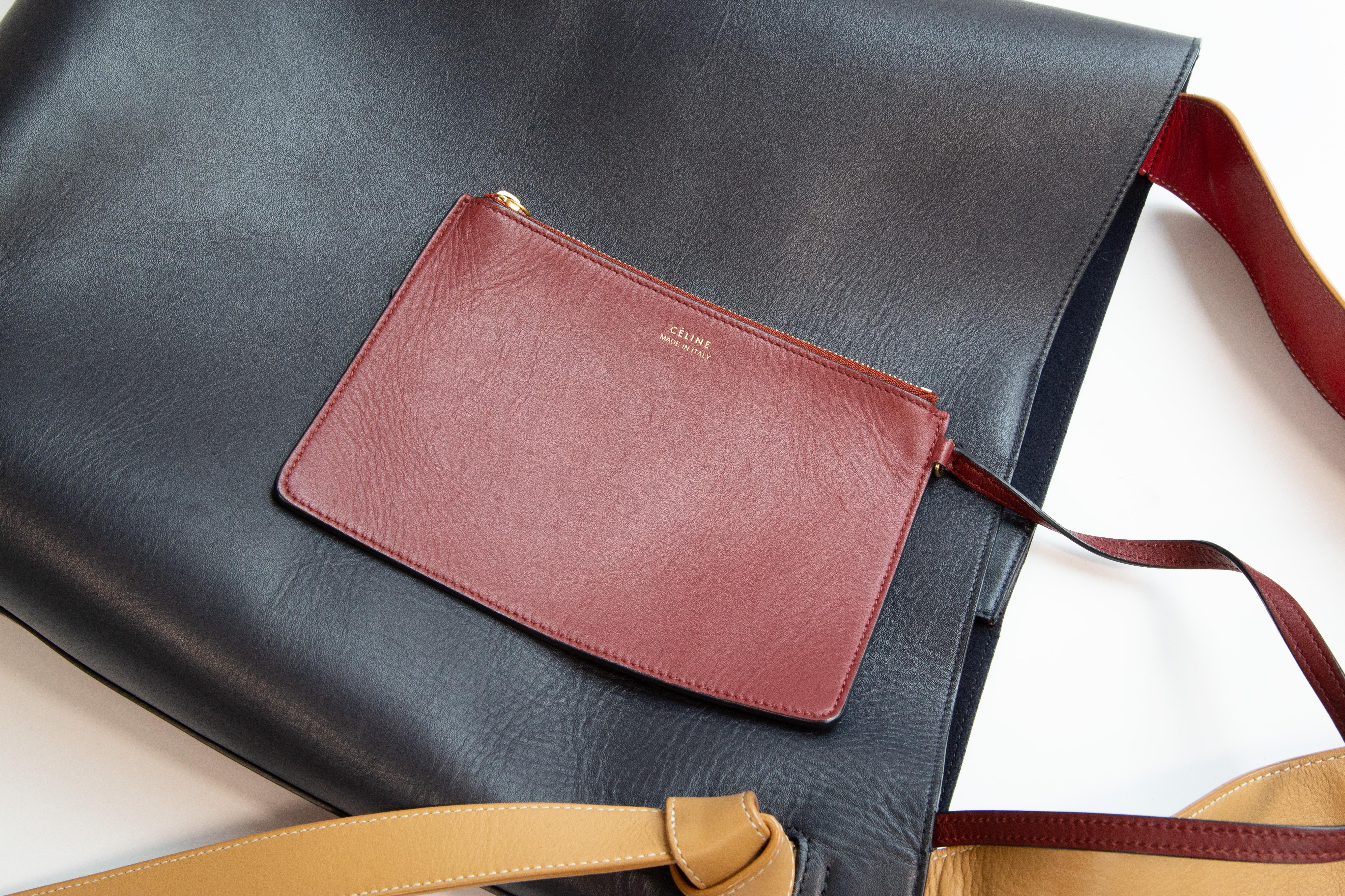 Celine by Phoebe Philo Twisted Cabas Bag Multicolor Leather en vente 9