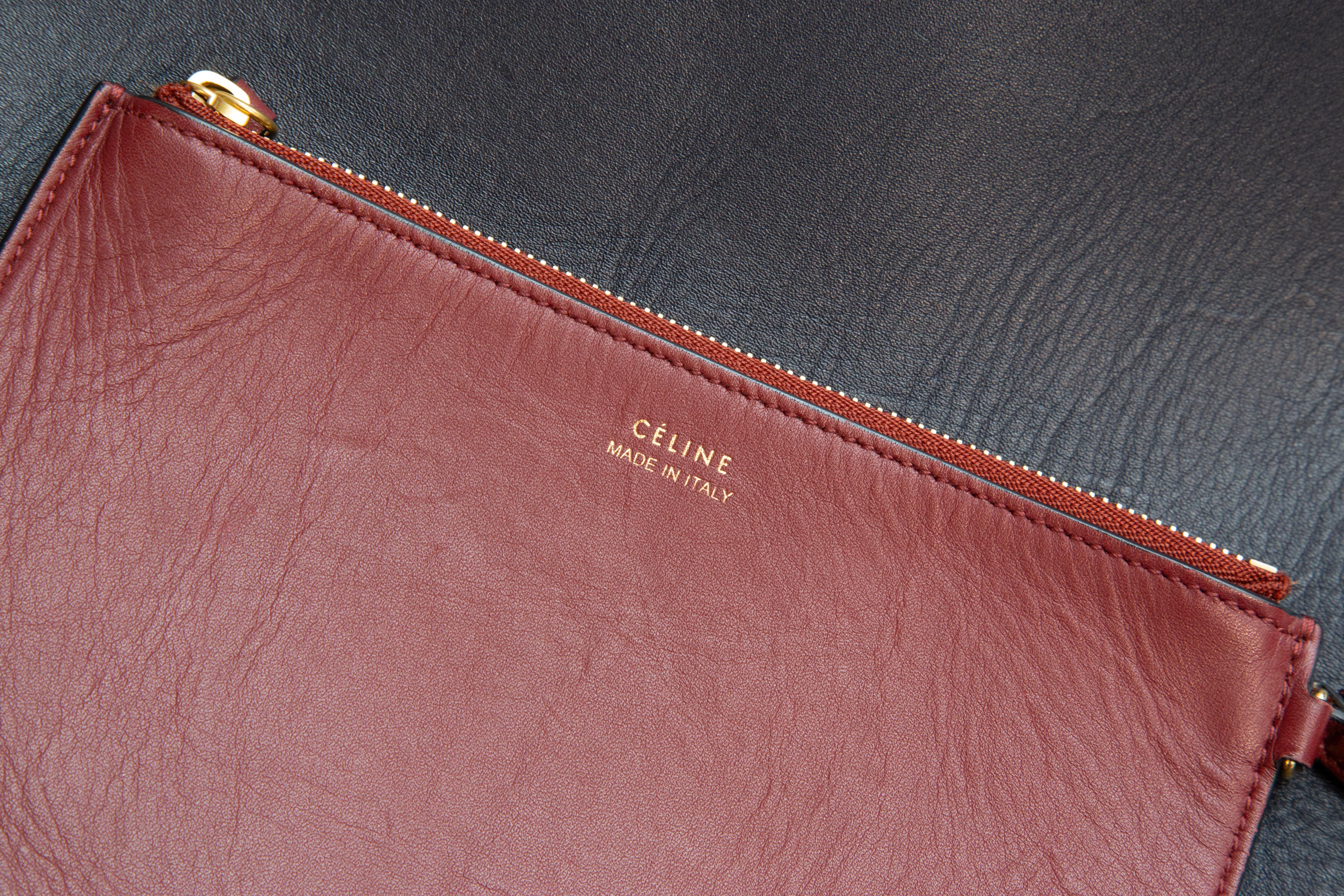 Celine by Phoebe Philo Twisted Cabas Bag Multicolor Leather en vente 10