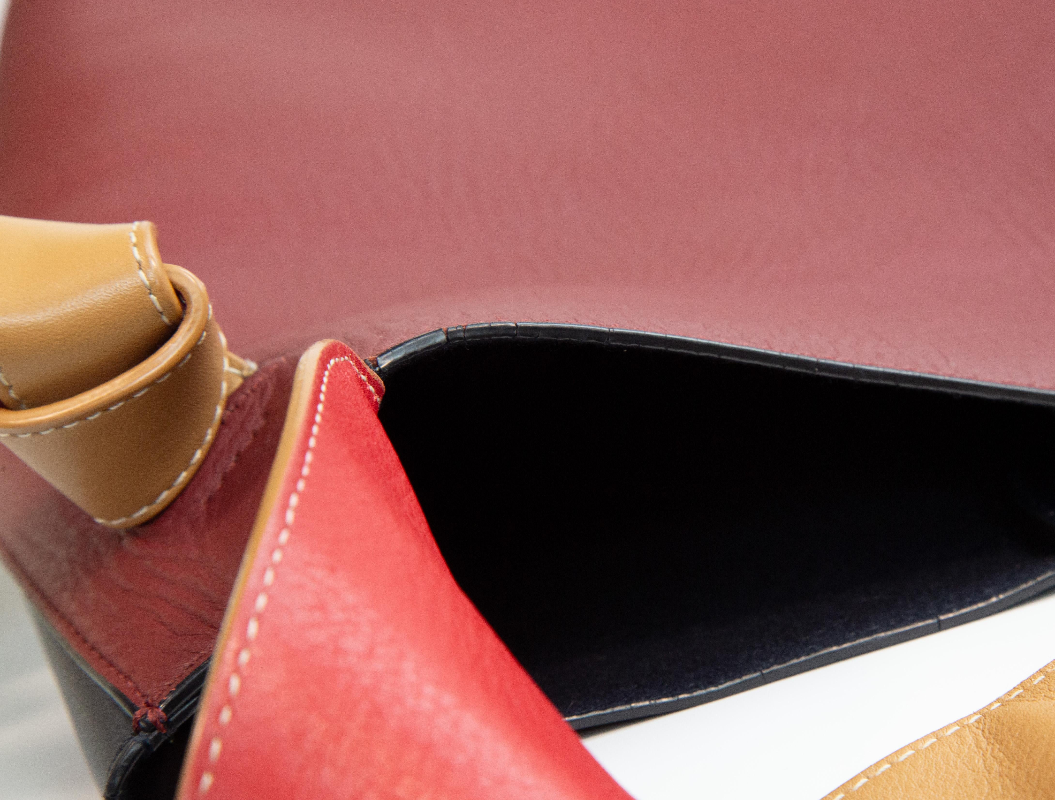 Celine by Phoebe Philo Twisted Cabas Bag Multicolor Leather en vente 14