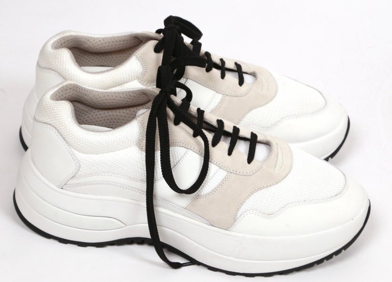 CELINE by PHOEBE PHILO white leather 'Delivery' sneakers - 41 - NEW at  1stDibs