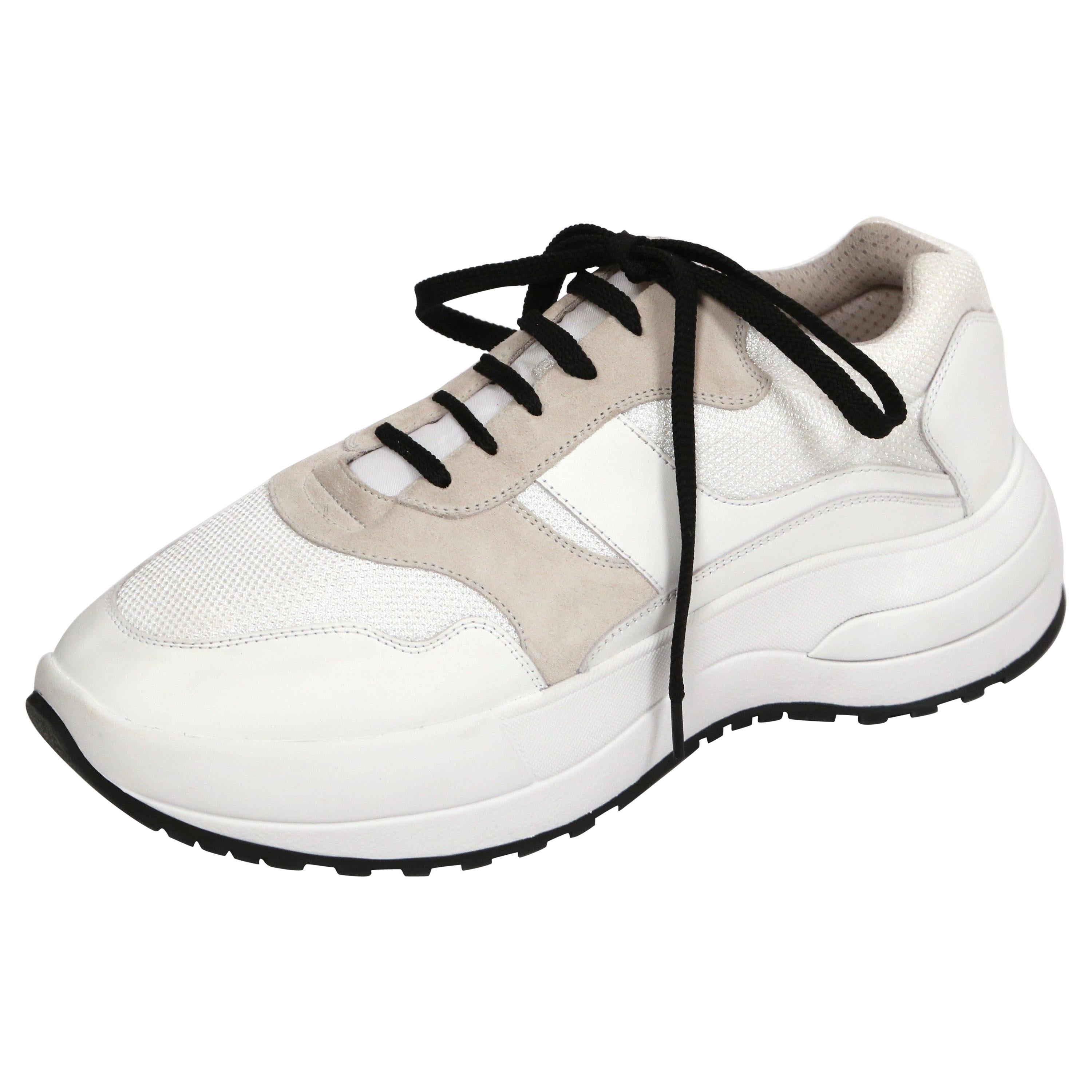 CELINE by PHOEBE white leather 'Delivery' sneakers - 41 - NEW For Sale at 1stDibs celine delivery sneakers, celine phoebe philo sneakers