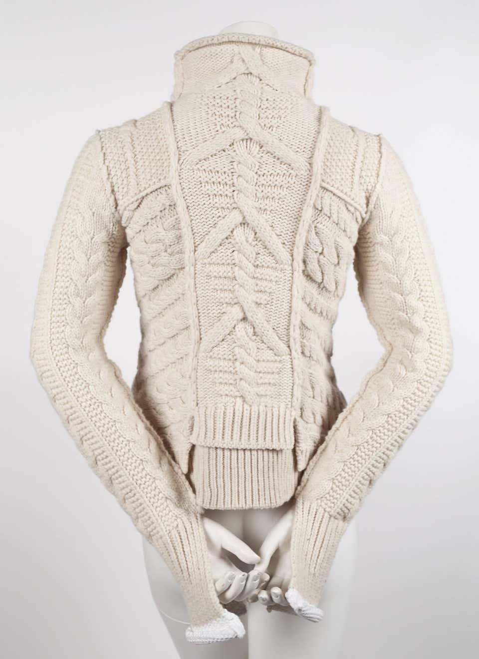 celine cable knit sweater