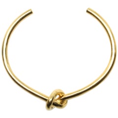 CELINE by PHOEBE PHILO yellow gold knot cuff