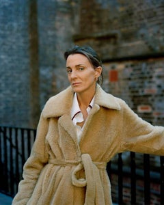 Celiné by Phoebe Philo	Late 2010's Blue Fur Shearling Coat