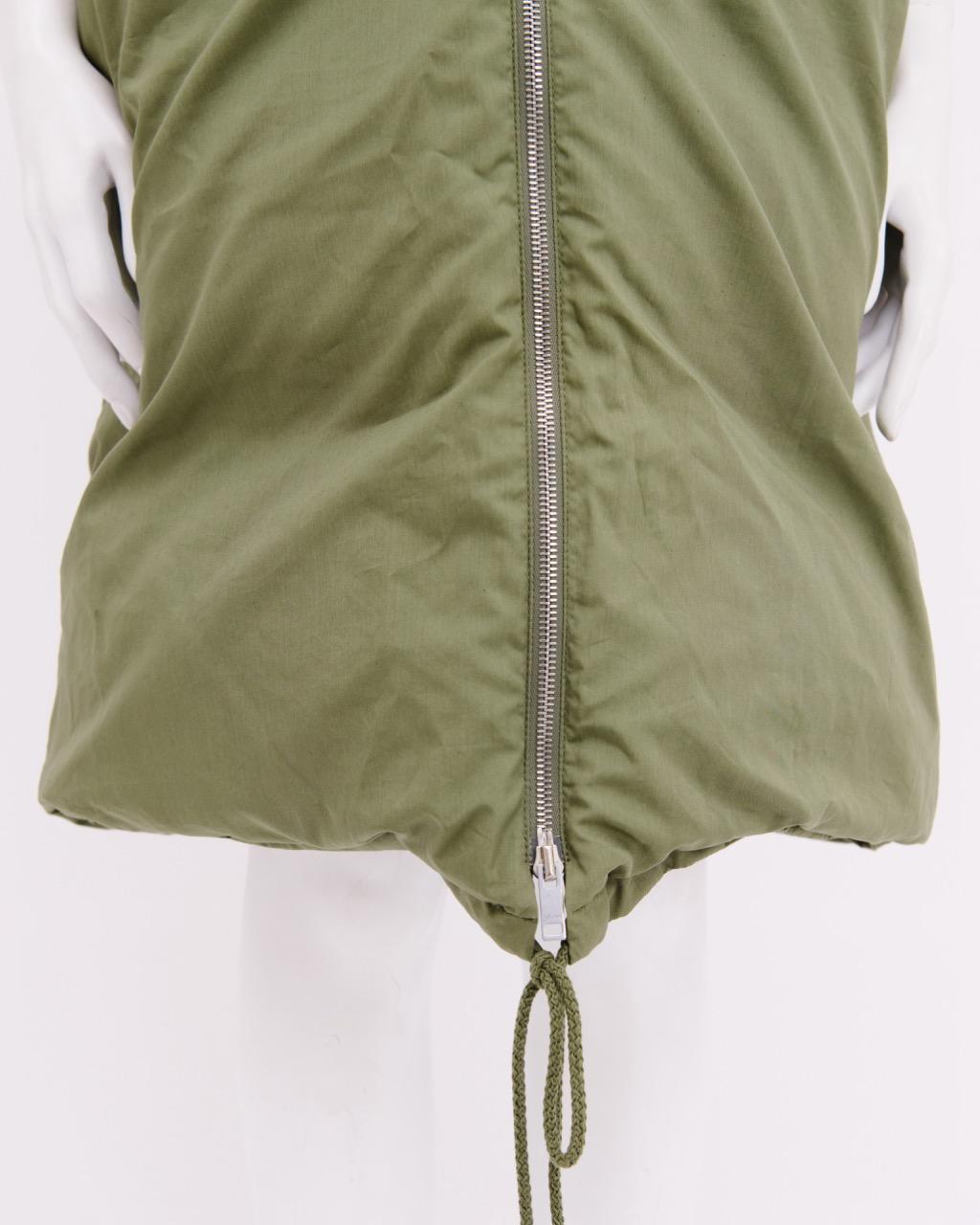 Celiné by Phoebe Philo	Pre-Fall 2018 Green Puffer Hooded Vest For Sale 4