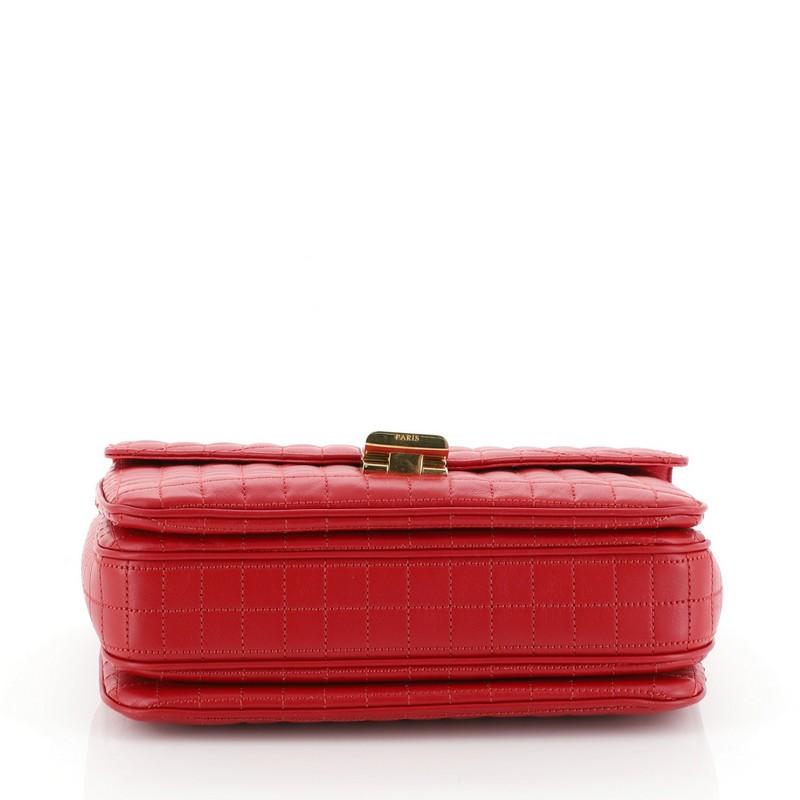 Celine C Bag Quilted Leather Medium In Good Condition In NY, NY