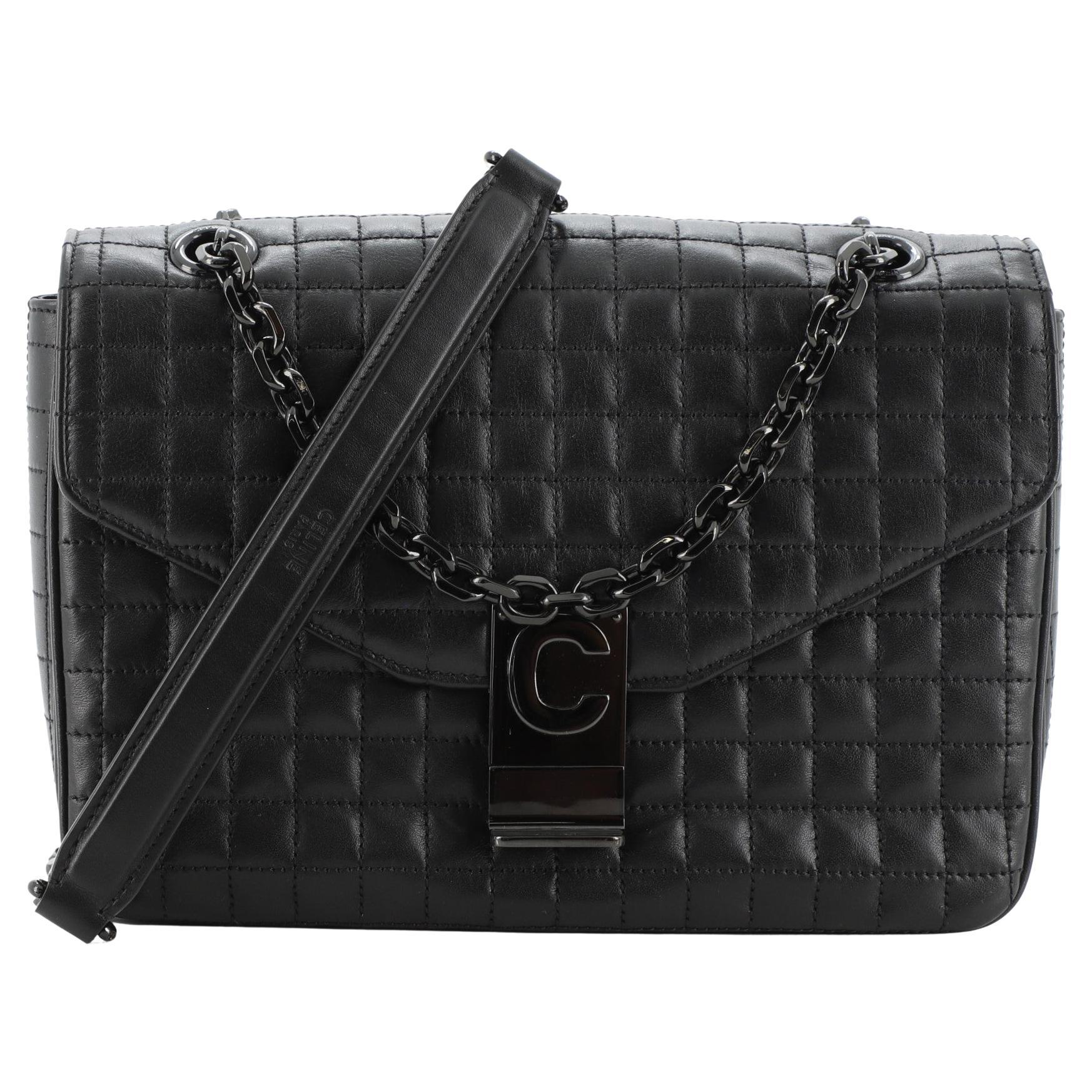 Celine C Bag Quilted Leather Medium
