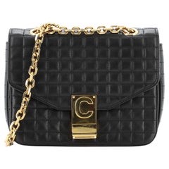 Celine C Bag Quilted Leather Small