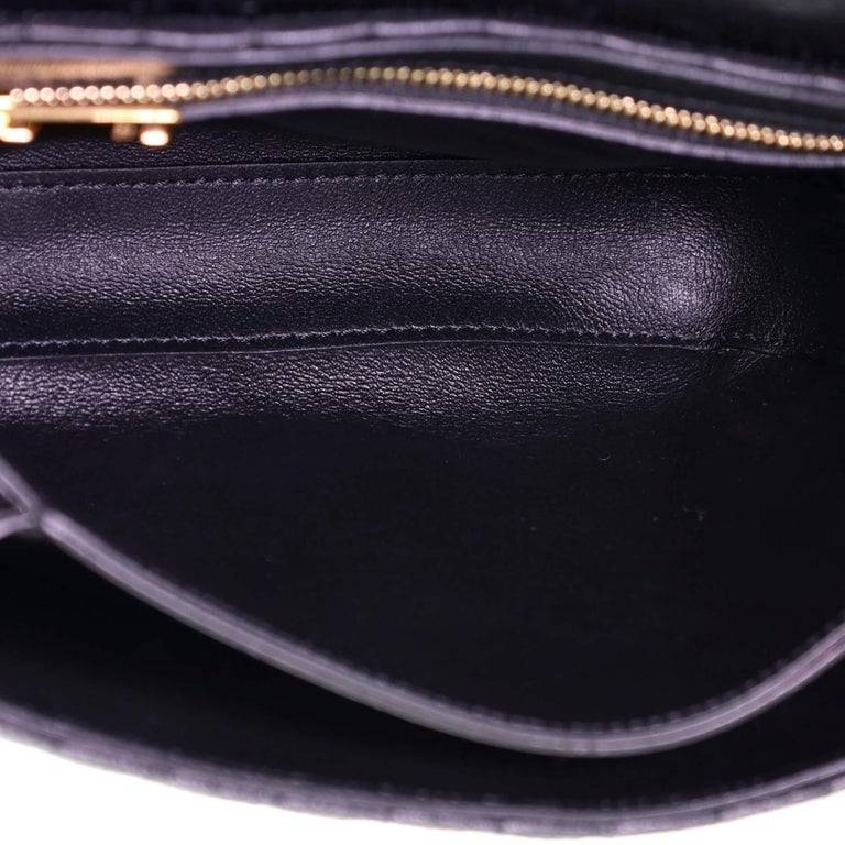 Celine C Bag Quilted Sequins and Calfskin Small at 1stDibs