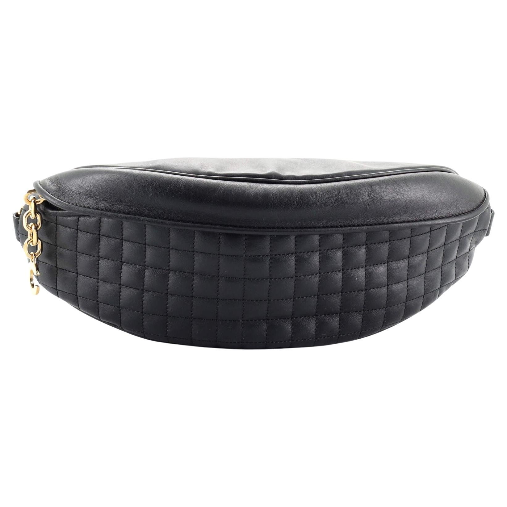 Celine C Charm Belt Bag Quilted Leather
