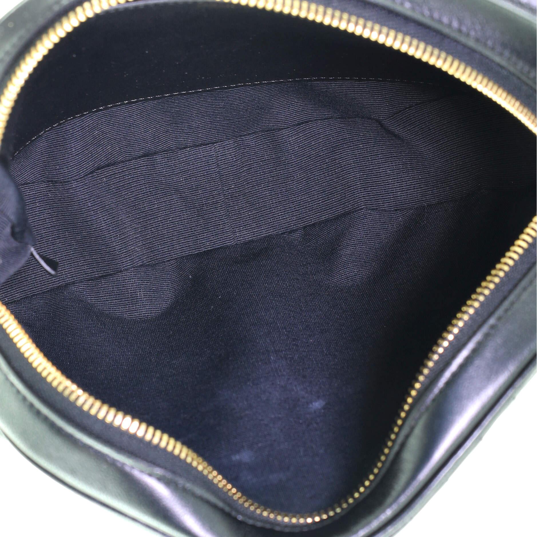 Black Celine C Charm Camera Bag Quilted Leather Medium