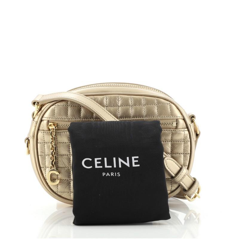 medium c charm bolsa in quilted calfskin