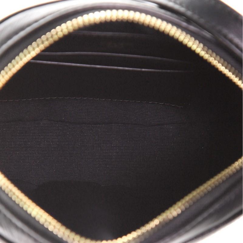 Black Celine C Charm Camera Bag Quilted Leather Small