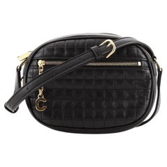 Celine C Charm Camera Bag Quilted Leather Small