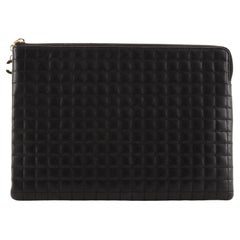 Celine C Charm Pouch Quilted Leather Medium