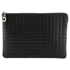 Celine C Charm Pouch Quilted Leather Medium