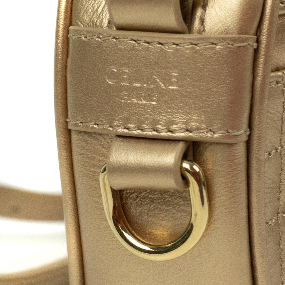 CÉLINE C charm Shoulder bag in Gold Leather 2