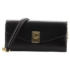 Celine C Wallet on Chain Leather