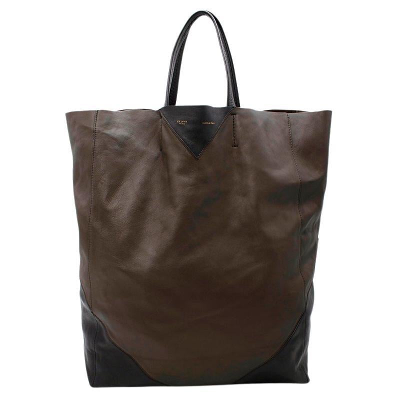 Celine Cabas Bicolour Lambskin Soft Tote Bag For Sale
