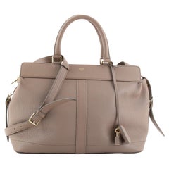 Celine Cabas De France Satchel Grained Calfskin Medium Exterior Material: