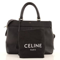 Celine Cabas De France Satchel Grained Calfskin Medium