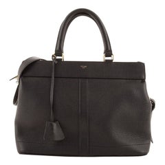 Celine Cabas De France Satchel Grained Calfskin Medium