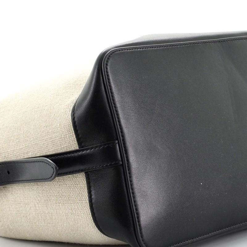 Tote aus Segeltuch mit Leder von Celine Cabas De France Medium 2
