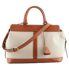 Celine Cabas de France Tote Canvas with Leather Medium