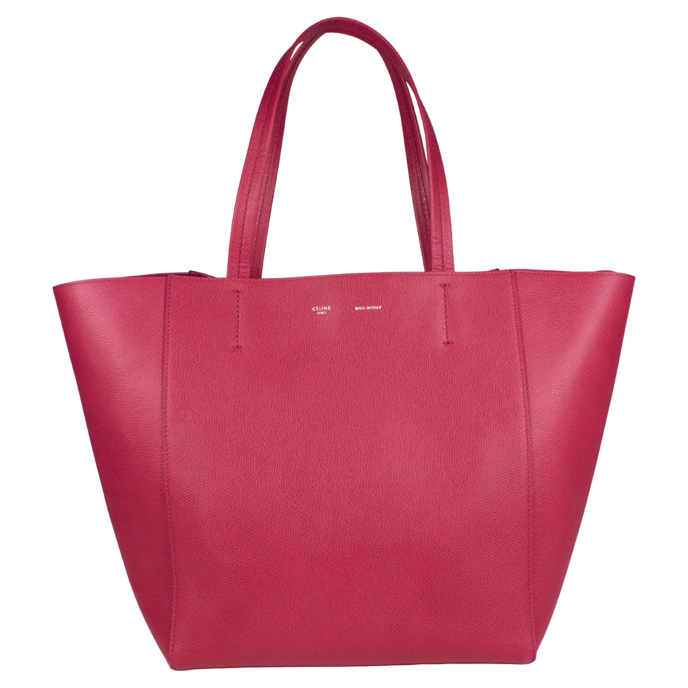 Celine Vertical Cabas Tote Canvas with Leather Small at 1stDibs