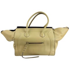 Céline Cabas Phantom Tan 15cela812 Beige Leather Satchel