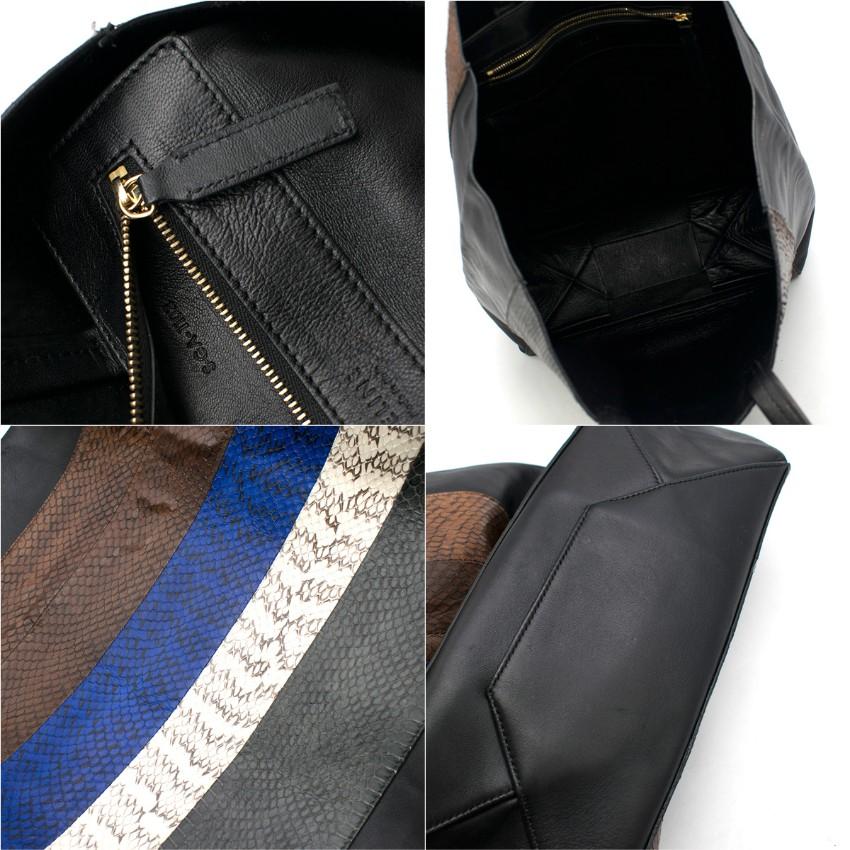 Celine Cabas Striped Tote Bag 1