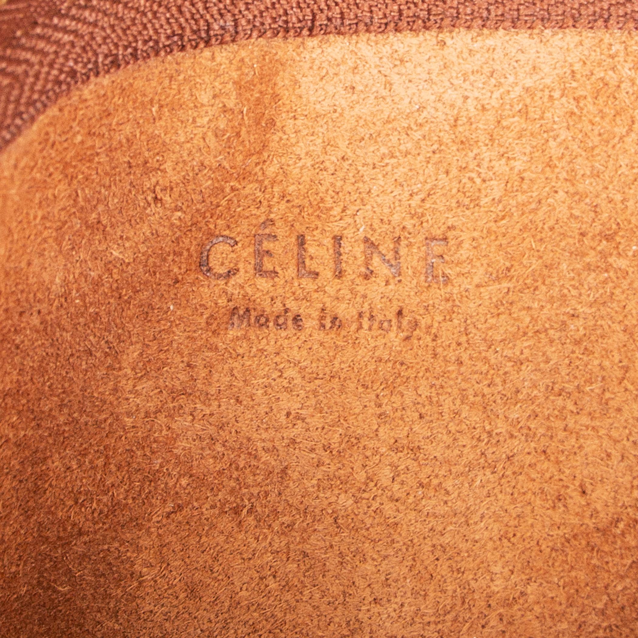 CELINE camel brown leather Shoulder Bag 1