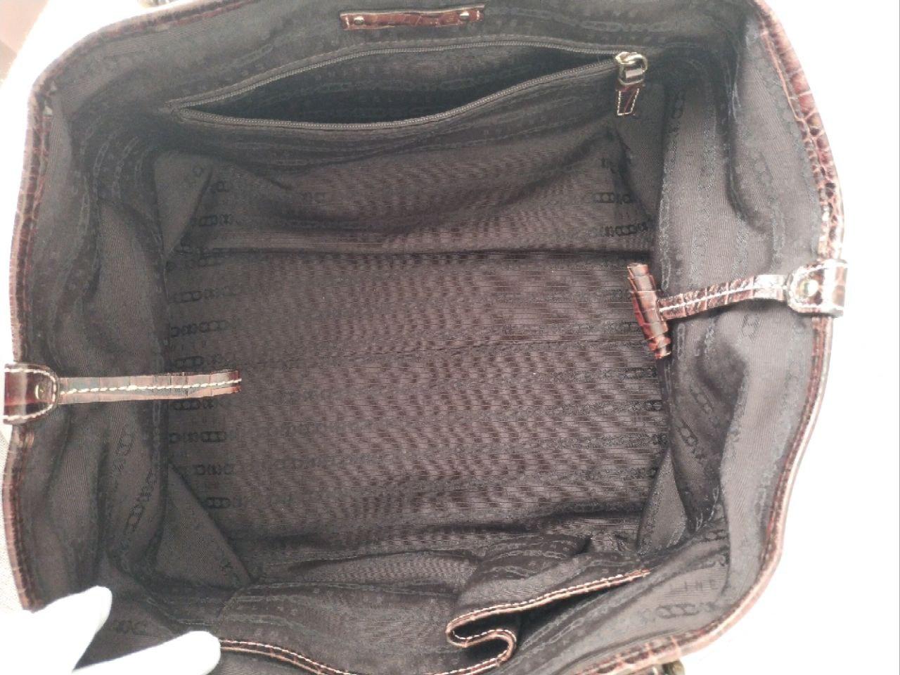 Celine Canvas Leather Handbag Brown In Good Condition For Sale In Алматинский Почтамт, KZ