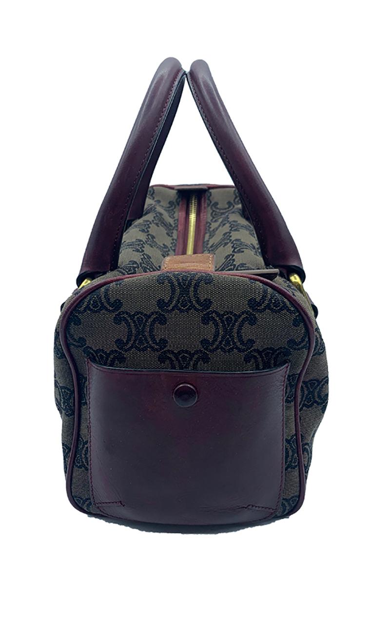 Celine Canvas Monogram Bag In Excellent Condition For Sale In Paris, FR