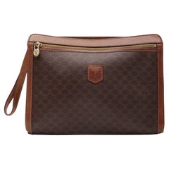 Celine Canvas Monogramm Portfolio Handgelenkstasche (Very Good)