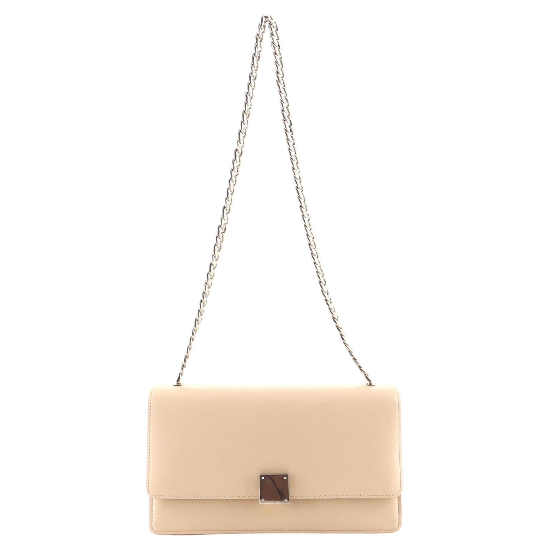 Celine Edge Black/White Calfskin Leather Shoulder Bag For Sale at 1stDibs