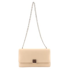 Celine Case Chain Flap Bag Leather Medium