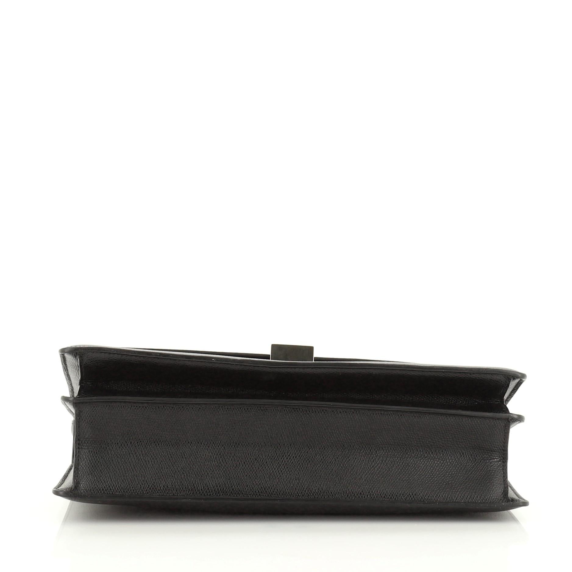 Celine Case Flap Bag Leather Medium In Good Condition In NY, NY
