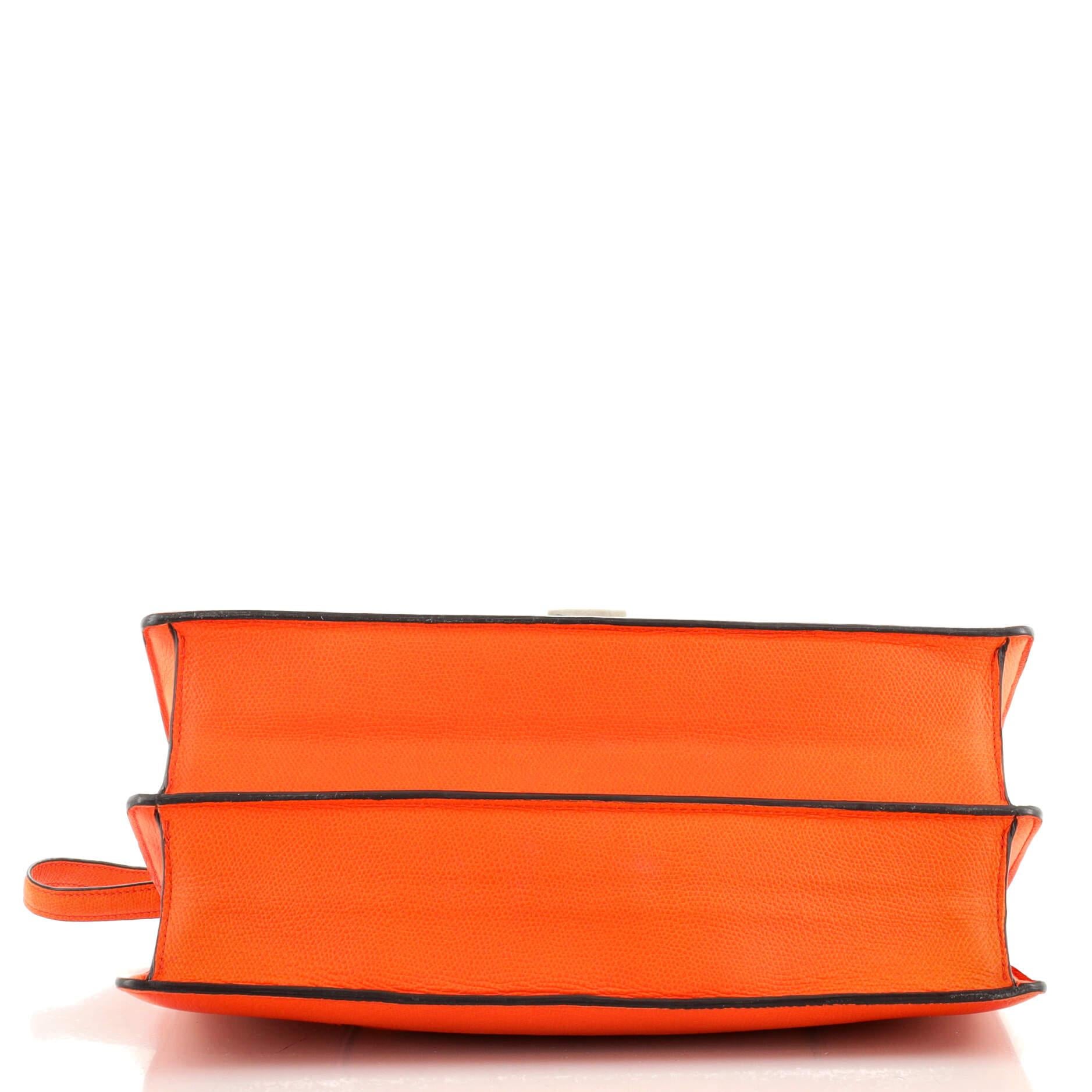 Celine Case Flap Bag Leather Medium In Good Condition In NY, NY