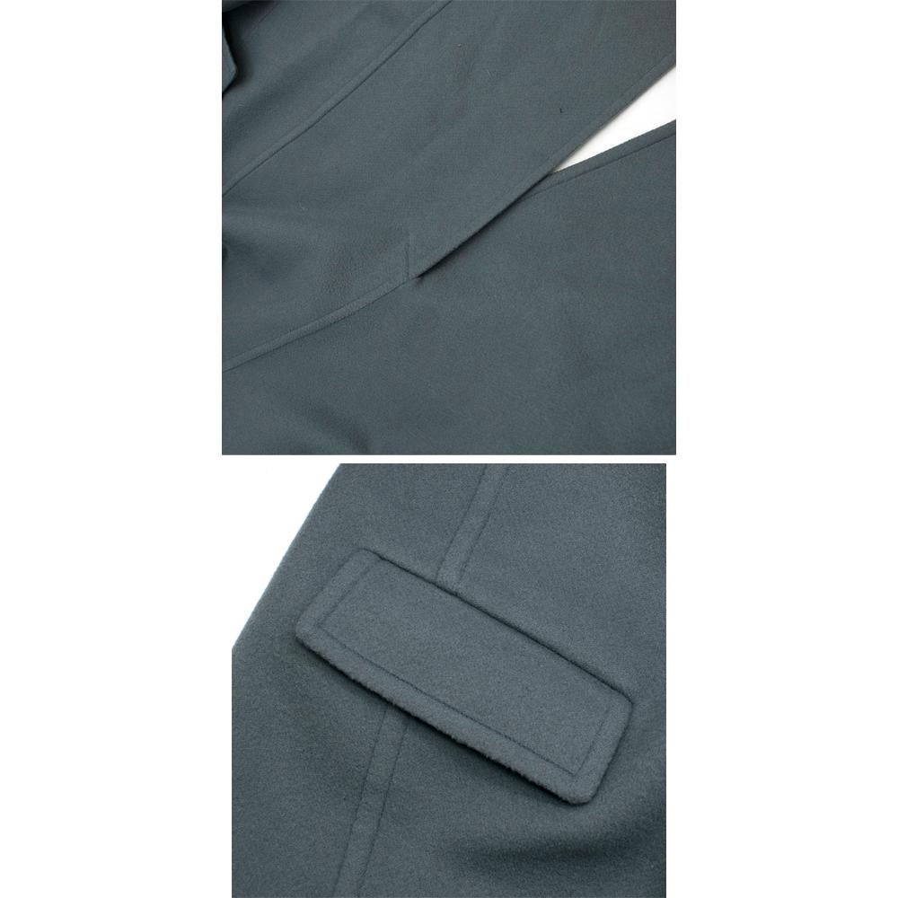 Celine Cashmere Blue Long Coat  XS 36 In New Condition In London, GB