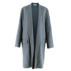 Celine Cashmere Blue Long Coat  XS 36 