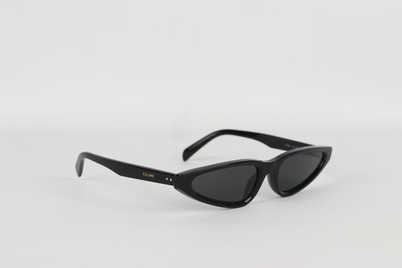 Celine Cateye sunglasses. Black. Does not come with dustbag or case. Style Code: CL402311. Lens Size: 56 mm. Arm Size: 19 mm. Bridge Size: 140 mm. Very good condition - No sign of wear; see pictures.
